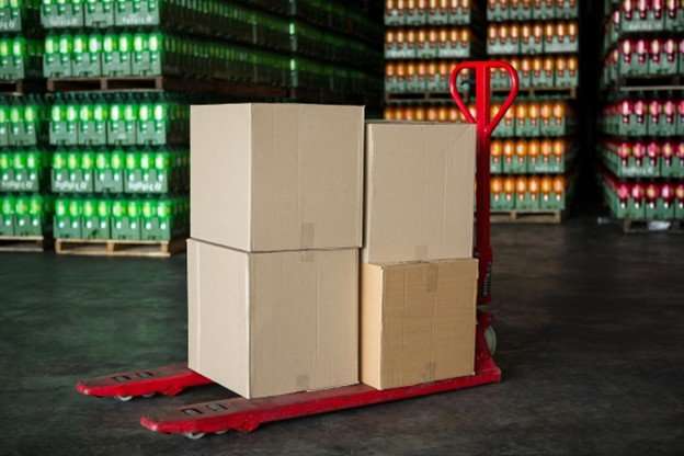 fulfillment completed for fitness products awaiting shipping in boxes